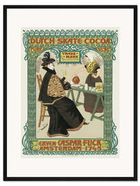 Gerahmter Kunstdruck Dutch skate cocoa