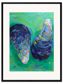 Framed art print Mussel Shells