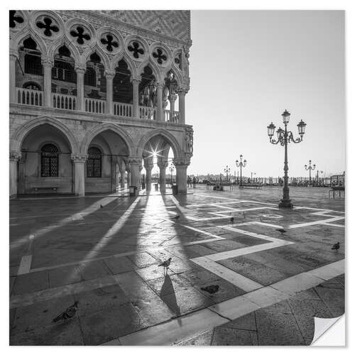 Wandsticker Dogenpalast bei Sonnenaufgang, Venedig, Italien