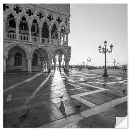 Wall sticker Doge's Palace at sunrise, Venice, Italy