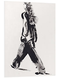 Foam board print Woman in passing