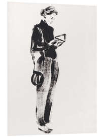 Foam board print Woman reading