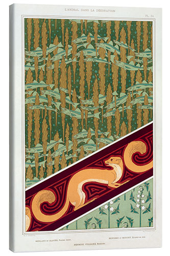 Quadro em tela Designs: Whiting, Squirrels and Insects