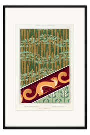 Gerahmter Kunstdruck Design mit Wittling, Eichhörnchen und Insekten