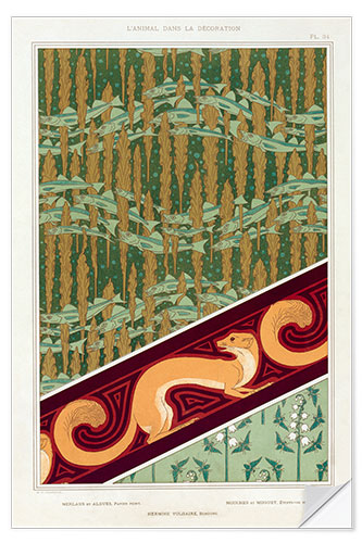 Vinilo para la pared Designs: Whiting, Squirrels and Insects