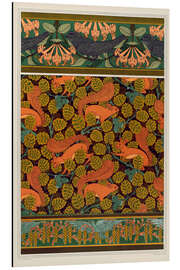 Magnettafel Tapetendesigns und Bordüren: Mauersegler, Eichhörnchen, Vögel