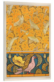 Tableau en plexi-alu Design for &quot;Fish and Seaweed&quot;, &quot;Pigeon and Poppies&quot;