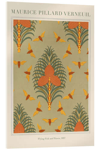 Akrylglastavla Design for wallpaper "Cicadas and Pine"