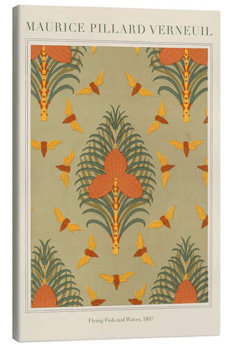 Canvas print Design for wallpaper "Cicadas and Pine"