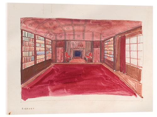 Akrylbilde Study for library in Theodore Weicker apartment, 1926