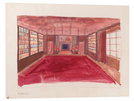 PVC-tavla Study for library in Theodore Weicker apartment, 1926