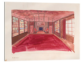 Galleriprint Study for library in Theodore Weicker apartment, 1926