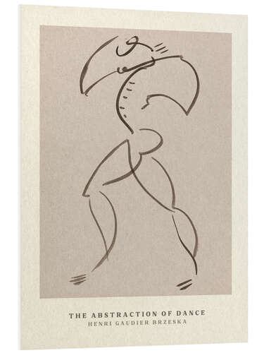 Foam board print Abstract Dancing Figure III