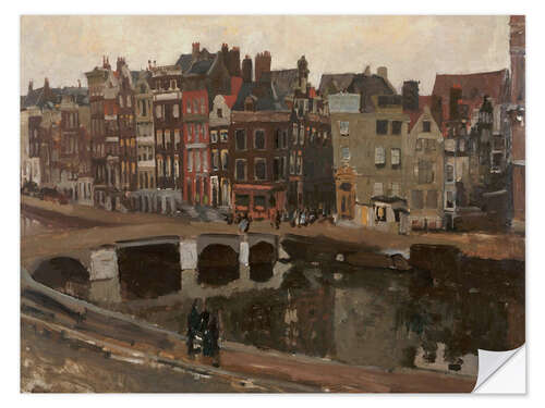 Selvklebende plakat The Rokin in Amsterdam