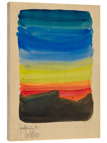 Stampa su legno Abstract Colour Study X