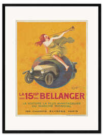 Impresión de arte enmarcada La 15hp Bellanger