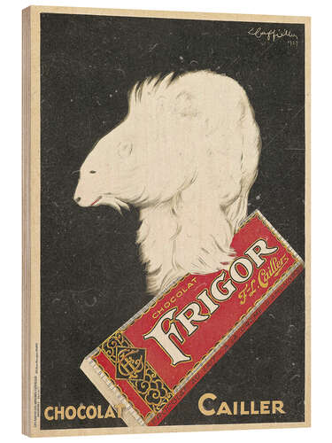 Hout print Frigor Chocolat Cailler, 1929