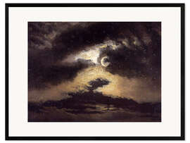 Impression artistique encadrée Clouds in Moonlight