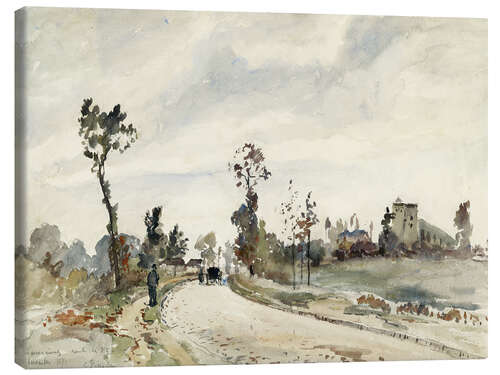 Canvas print Louveciennes, the Road to Saint-Germain