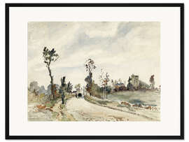 Gerahmter Kunstdruck Louveciennes, der Weg nach Saint-Germain