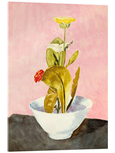 Acrylic print Bowl of Flowers