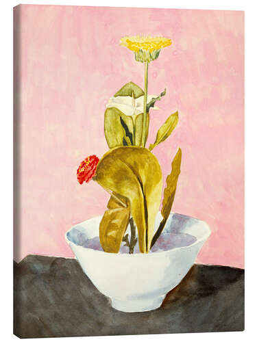 Tableau sur toile Bowl of Flowers