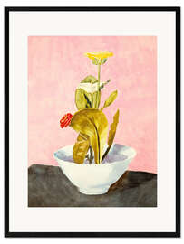 Kehystetty taidepainatus Bowl of Flowers
