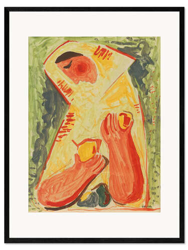 Framed art print The Lady with the Lemons