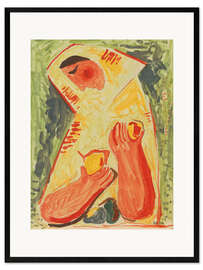 Framed art print The Lady with the Lemons
