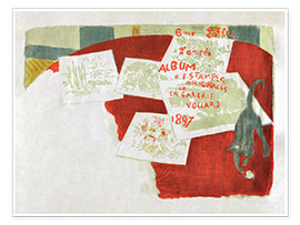 Wandbild  Album mit Originalabzügen der Galerie Vollard, 1897 - Pierre Bonnard