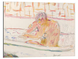 Magnettafel Frau im Bad