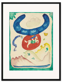 Gerahmter Kunstdruck Der blaue Reiter