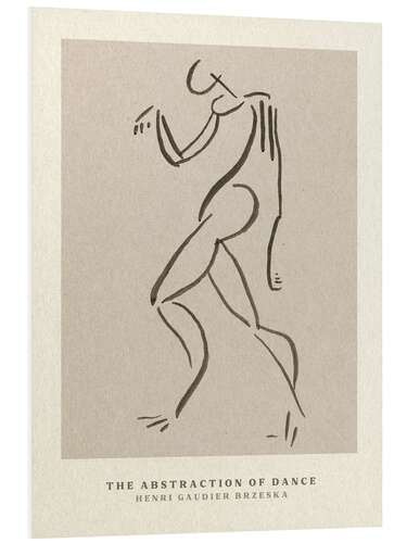 Foam board print Abstract Dancing Figure II