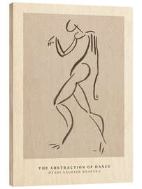 Holzbild Abstract Dancing Figure II