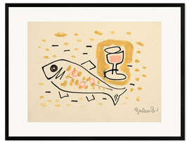 Framed art print Still Life with Fish