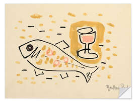 Vinilo para la pared Still Life with Fish