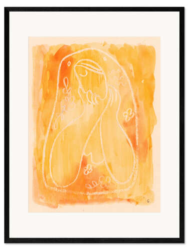 Framed art print Thoughtful