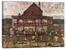 Tableau sur toile House with Shingle Roof