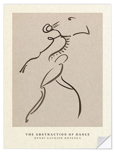 Selvklebende plakat Abstract Dancing Figure I