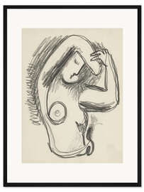 Gerahmter Kunstdruck Weiblicher Akt