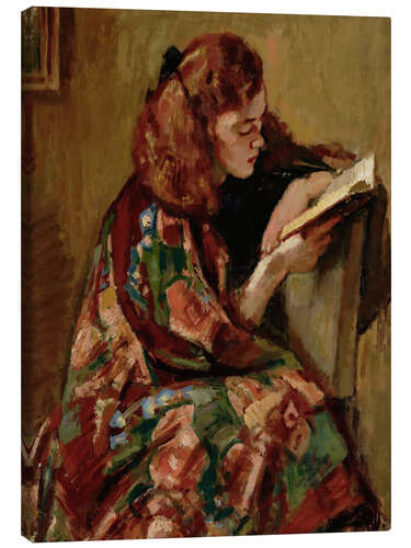 Canvas print Girl Reading