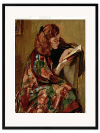 Framed art print Girl Reading