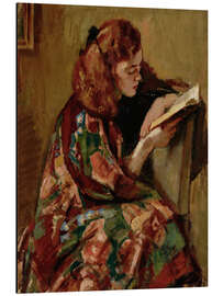 Magnettafel Lesendes Mädchen