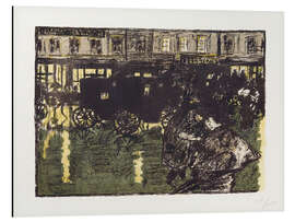 Tableau en aluminium Street at Evening in the Rain, 1895