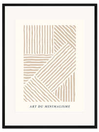 Gerahmter Kunstdruck Art du Minimalisme II