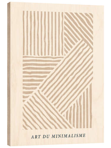 Wood print Art du Minimalisme II