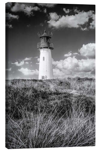 Leinwandbild Leuchtturm List West auf Sylt