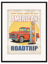 Gerahmter Kunstdruck American Roadtrip