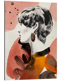 Magnettafel Frau mit kurzem Haar