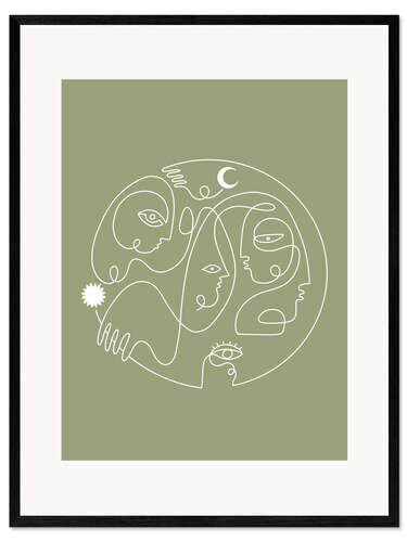 Gerahmter Kunstdruck Universelles Selbst